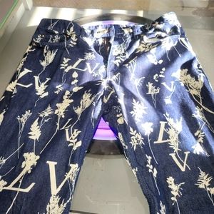 LV LEAF REGULAR DENIM PANTS